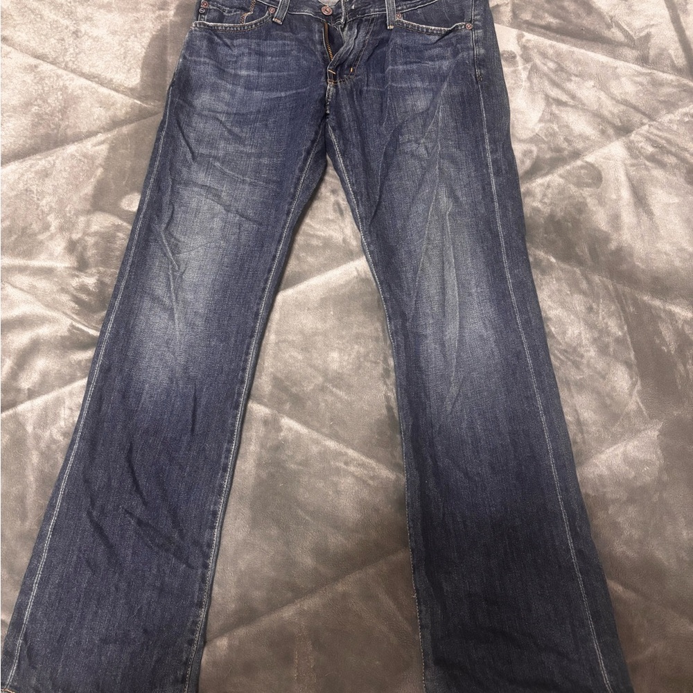 AG Adriano Goldschmied Indigo Straight Jeans